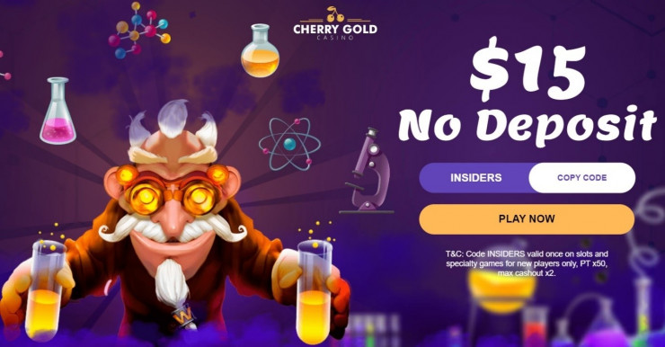 Cherry Gold No Deposit Bonus Code &ndash; Use Code INSIDERS for $15 Free