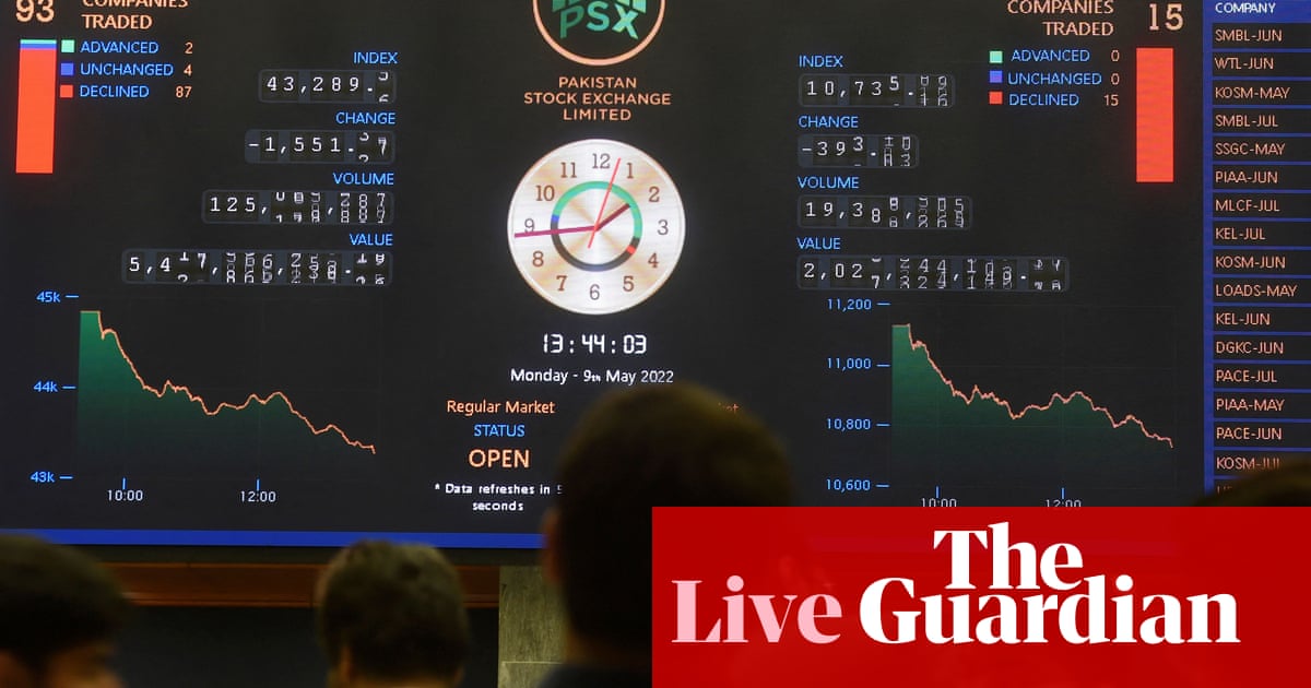 Stocks, oil and bitcoin hit by recession worries &ndash; as it happened